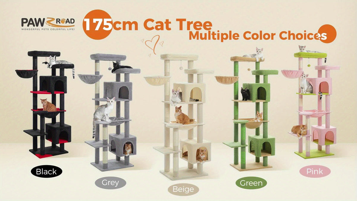 Arbre à chat, 175 cm pour animaux et maison – vue détaillée 9