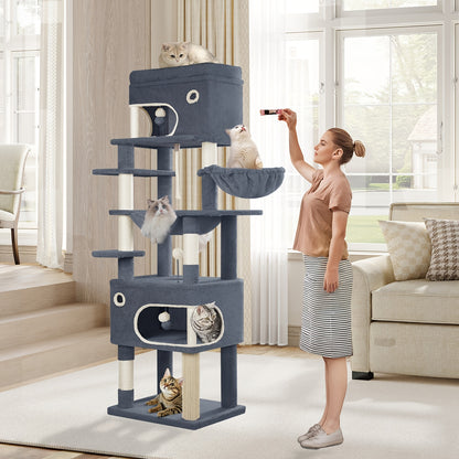 Arbre à chat, 178 cm pour animaux et maison – vue détaillée 4