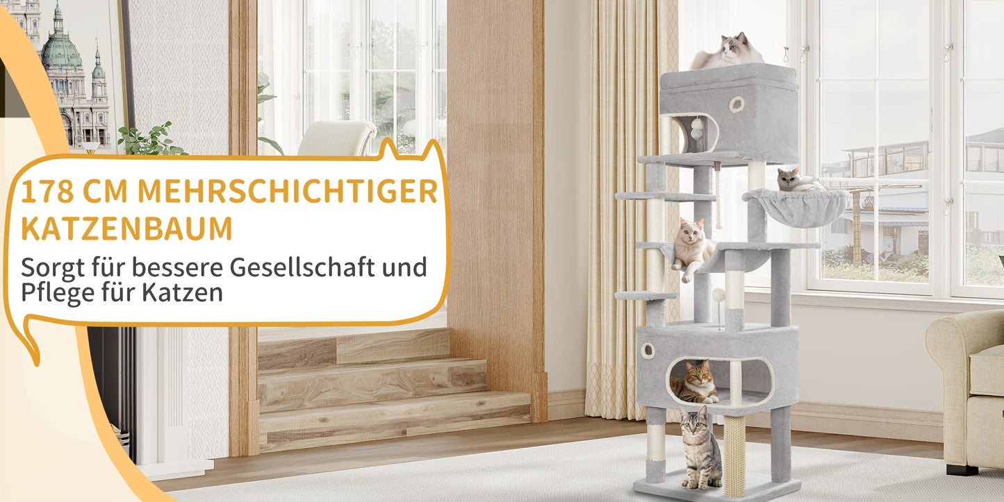 Arbre à chat, 178 cm pour animaux et maison – vue détaillée 13