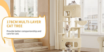 Arbre à chat, 178 cm pour animaux et maison – vue détaillée 14