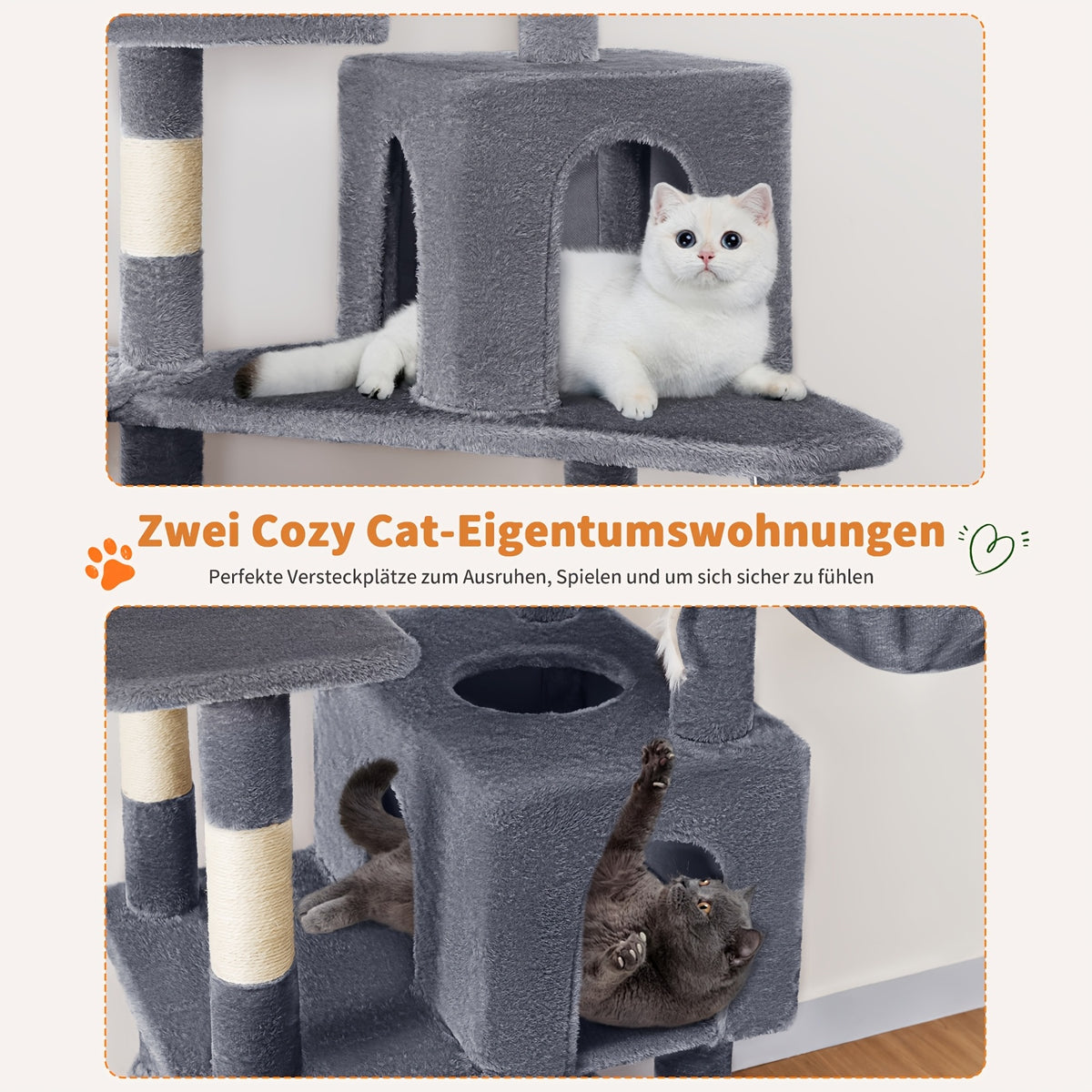 Arbre à chat, 180 cm pour animaux et maison – vue détaillée 7