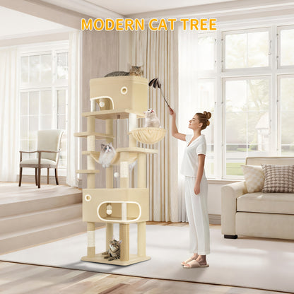 Arbre à chat, 203 cm pour animaux et maison – vue détaillée 7