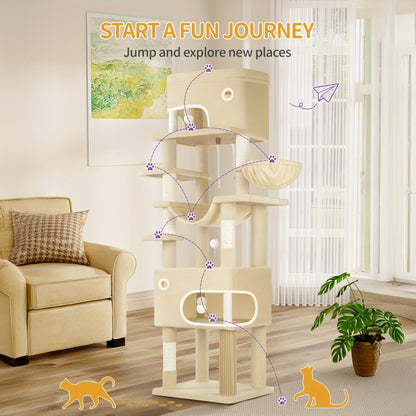 Arbre à chat, 203 cm pour animaux et maison – vue détaillée 8
