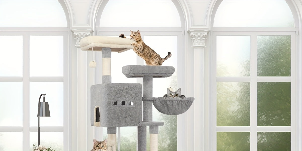 Arbre à chat, amovible pour animaux et maison – vue détaillée 12