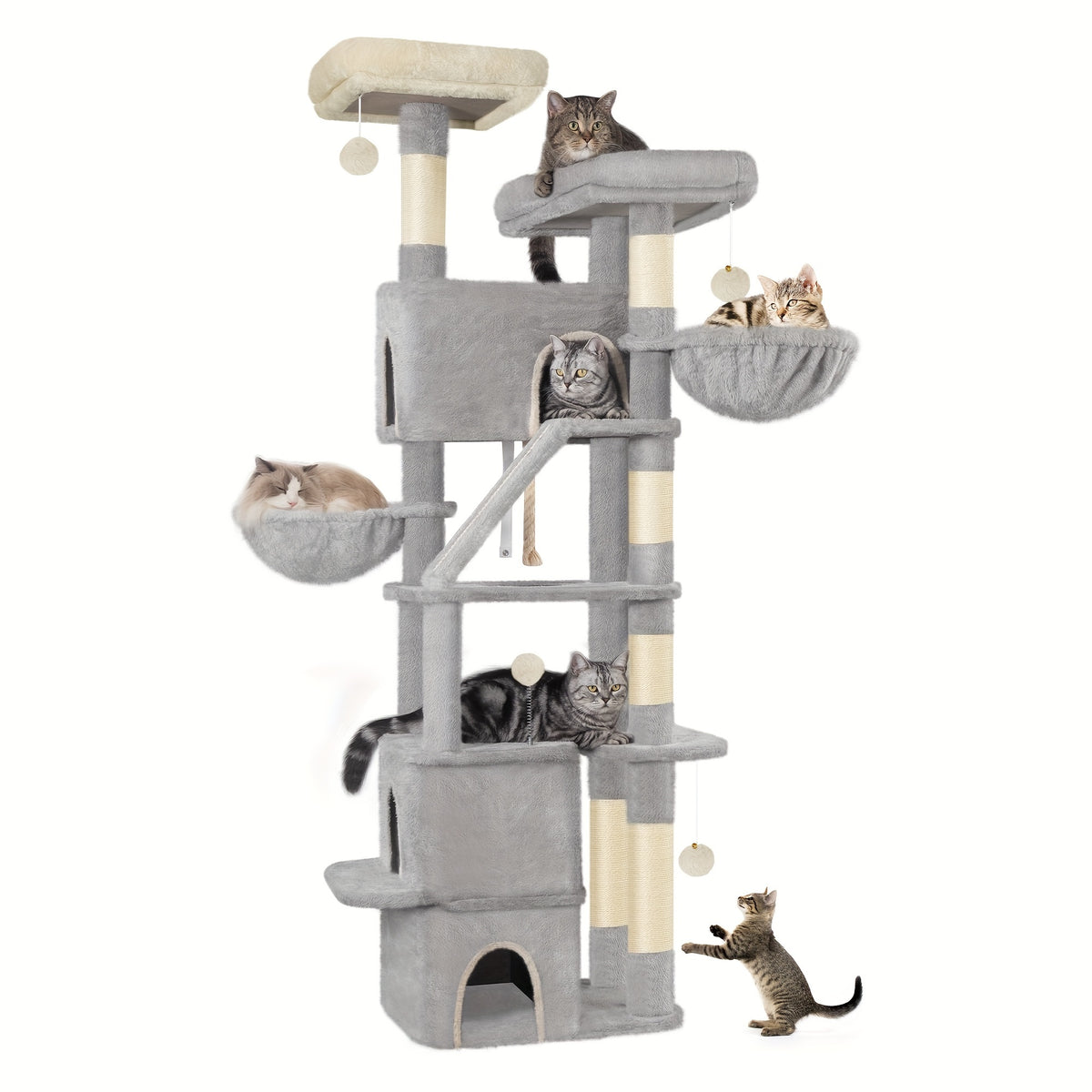 Arbre à chat, amovible pour animaux et maison – vue détaillée 13