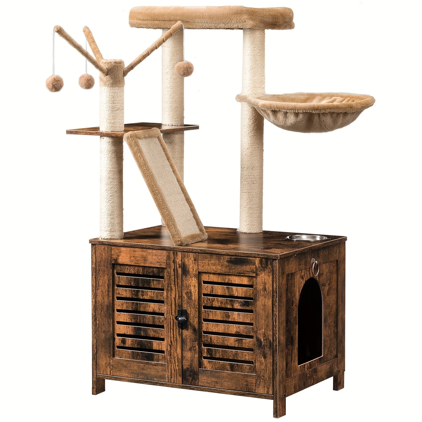 Arbre à chat, bois pour animaux et maison – vue détaillée 13