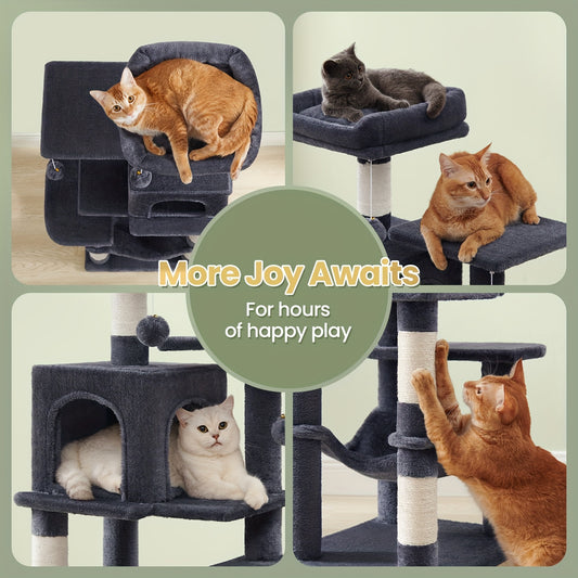 Arbre à chat, Gris clair pour animaux et maison – vue principale