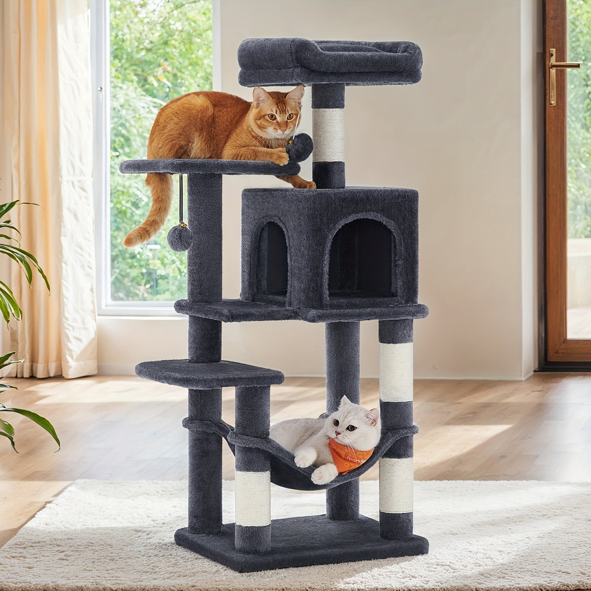 Arbre à chat, Gris clair pour animaux et maison – vue détaillée 2