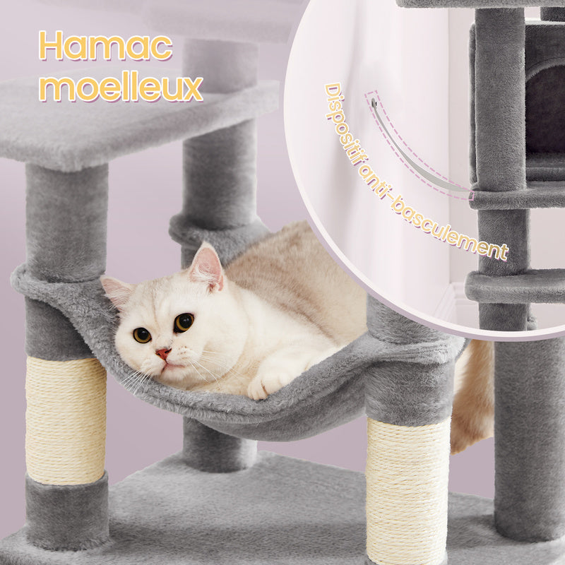 Arbre à chat, Gris pour animaux et maison – vue détaillée 2