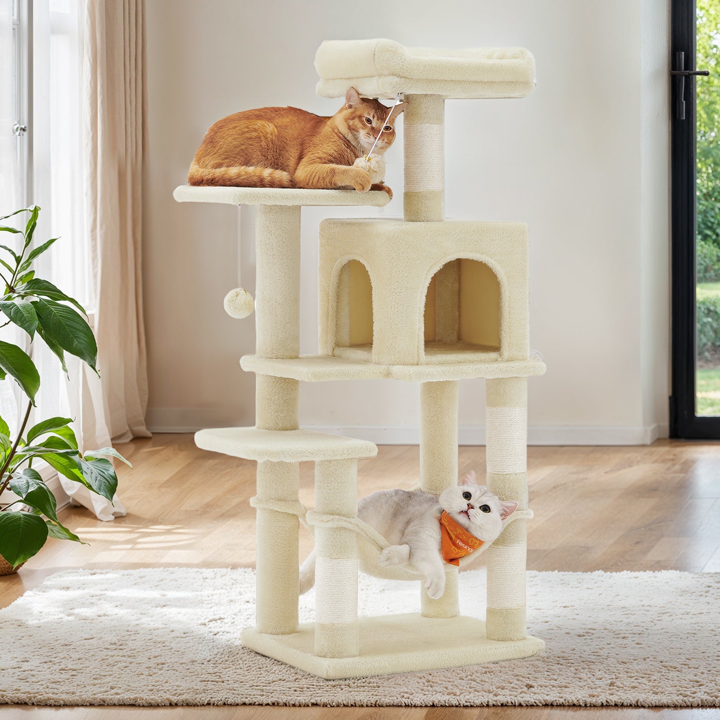 Arbre à chat, Gris pour animaux et maison – vue détaillée 3