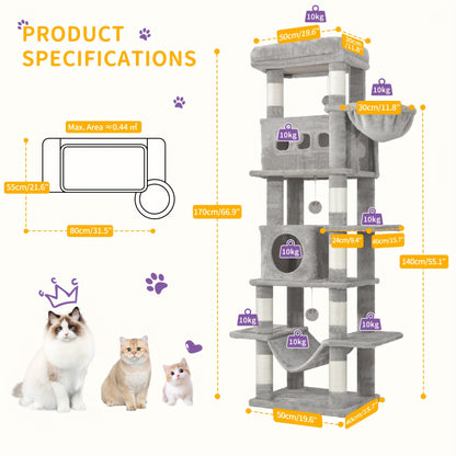 Arbre à chat, lavable pour animaux et maison – vue détaillée 3