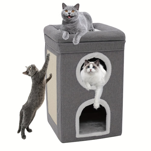 Arbre à chat, pliable pour animaux et maison – vue principale