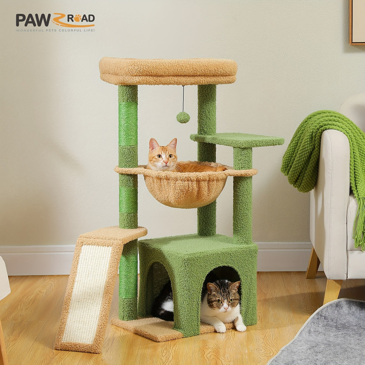 Arbres à chat et tours, 90cm pour animaux et maison – vue détaillée 3