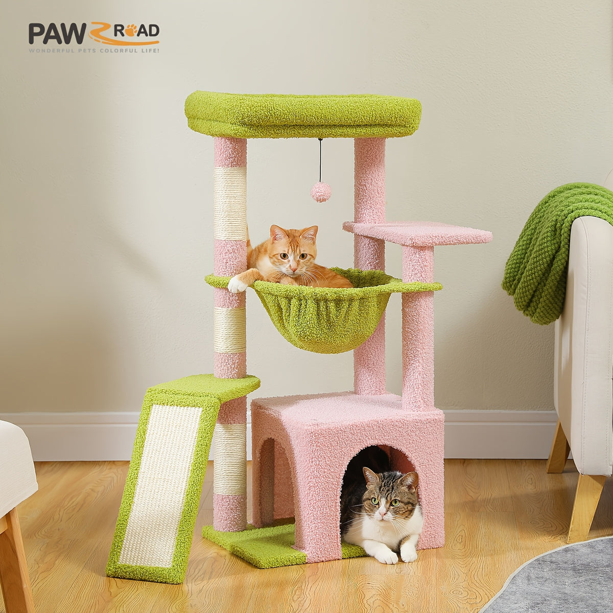 Arbres à chat et tours, 90cm pour animaux et maison – vue détaillée 4