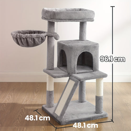 Arbres à chat et tours, Gris foncé pour animaux et maison – vue principale