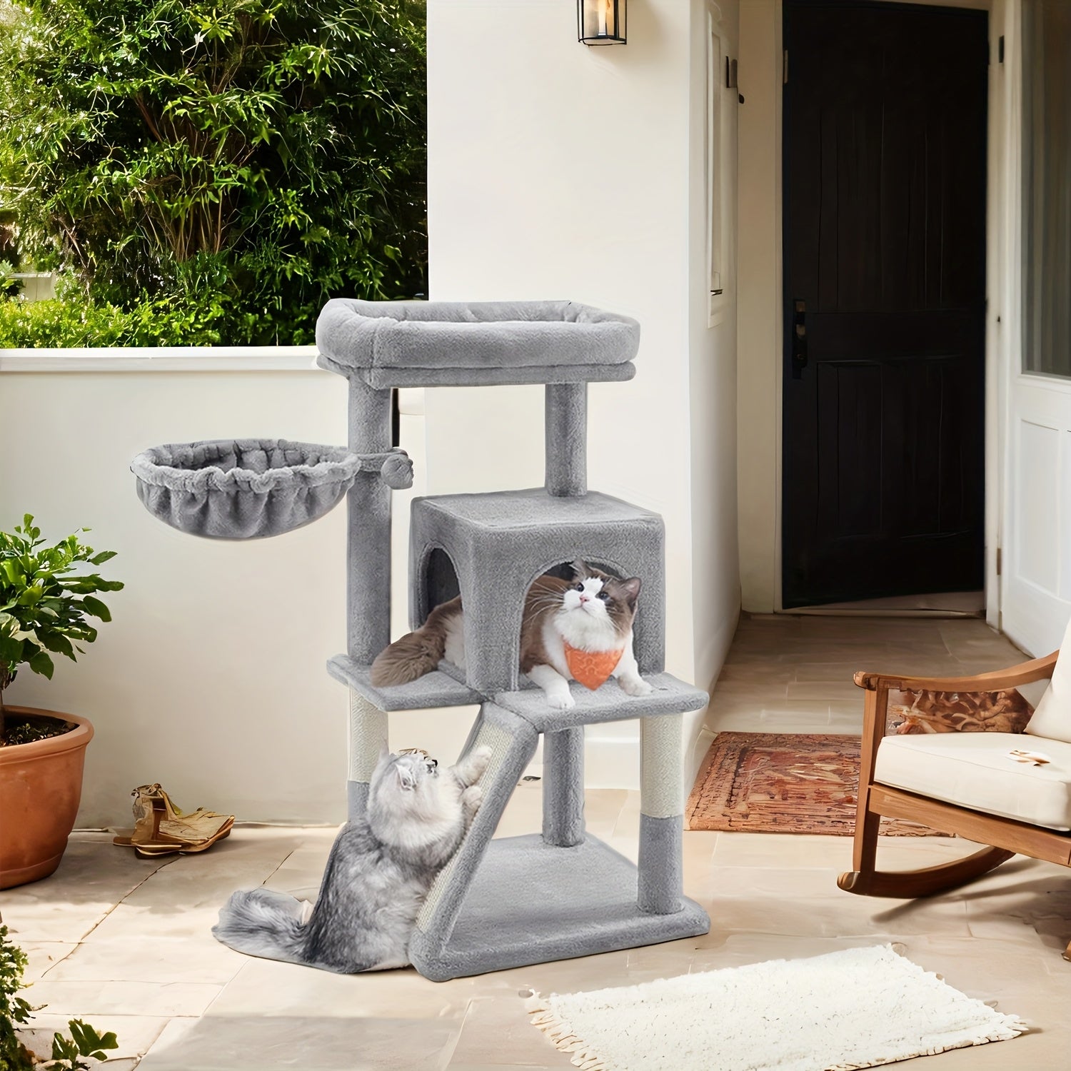 Arbres à chat et tours, Gris foncé pour animaux et maison – vue détaillée 7