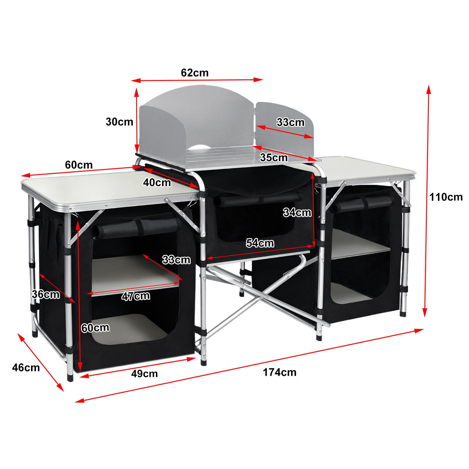 Armoire de cuisine, aluminium pour cuisine et coin repas – vue détaillée 18
