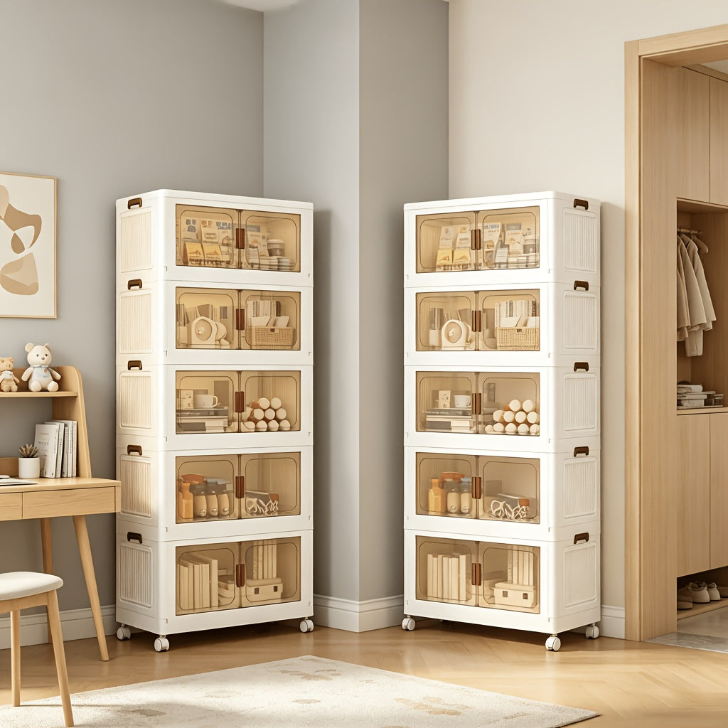 Armoires de rangement pliantes surdimensionnées, plastique pour cuisine et coin repas – vue principale