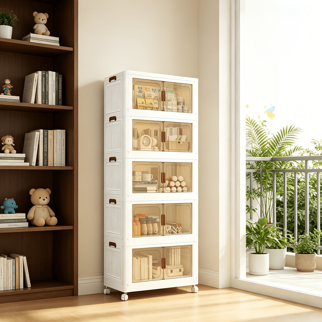 Armoires de rangement pliantes surdimensionnées, plastique pour cuisine et coin repas – vue détaillée 3