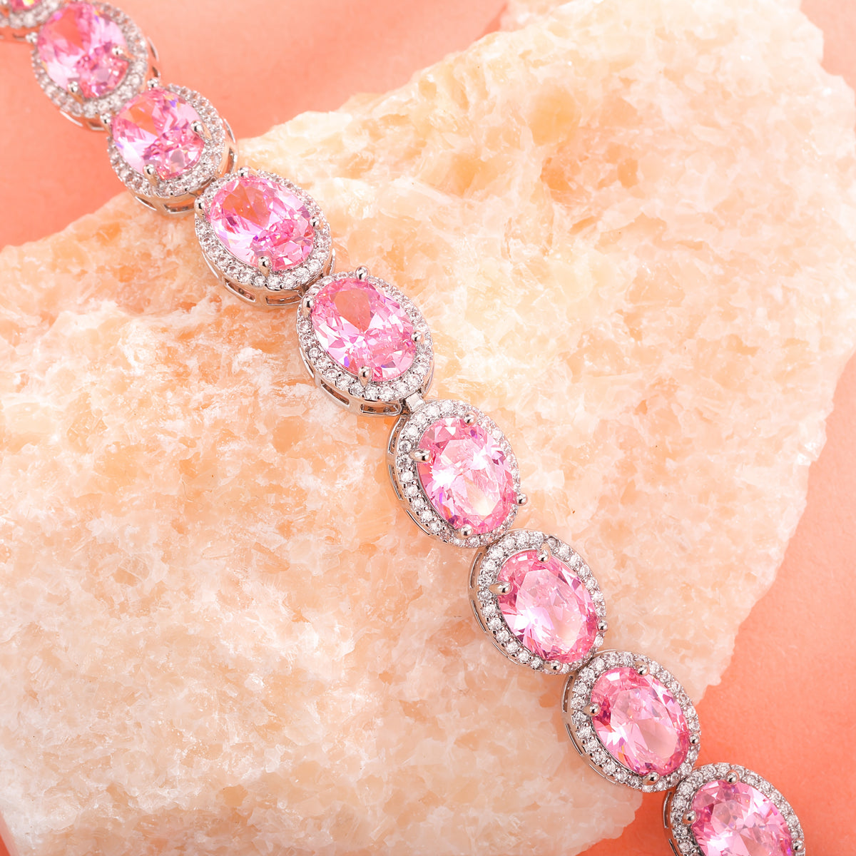 ARTPAGE, couleur rose pour Femme avec Moissanite Rose et quotidien – vue détaillée 3