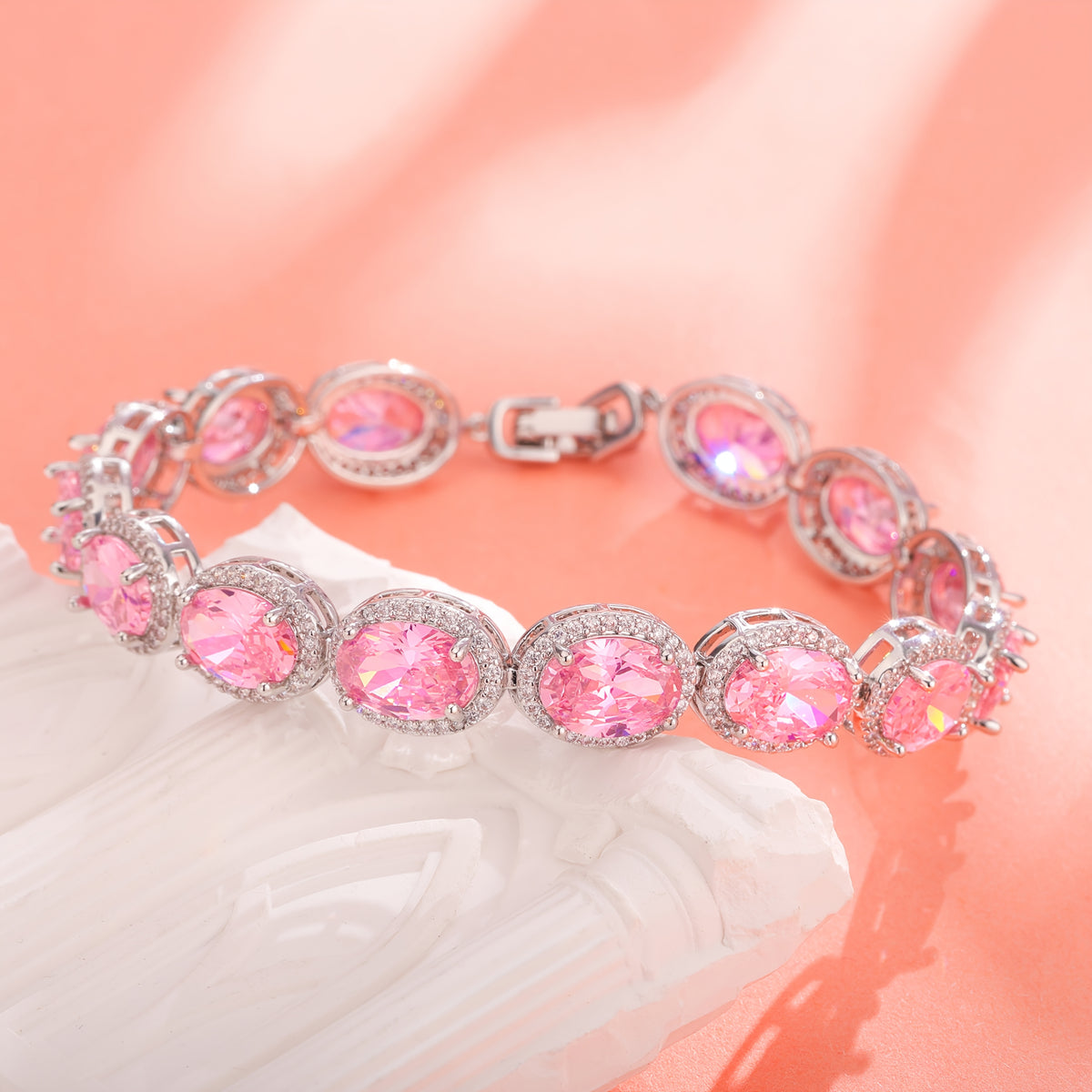 ARTPAGE, couleur rose pour Femme avec Moissanite Rose et quotidien – vue détaillée 8