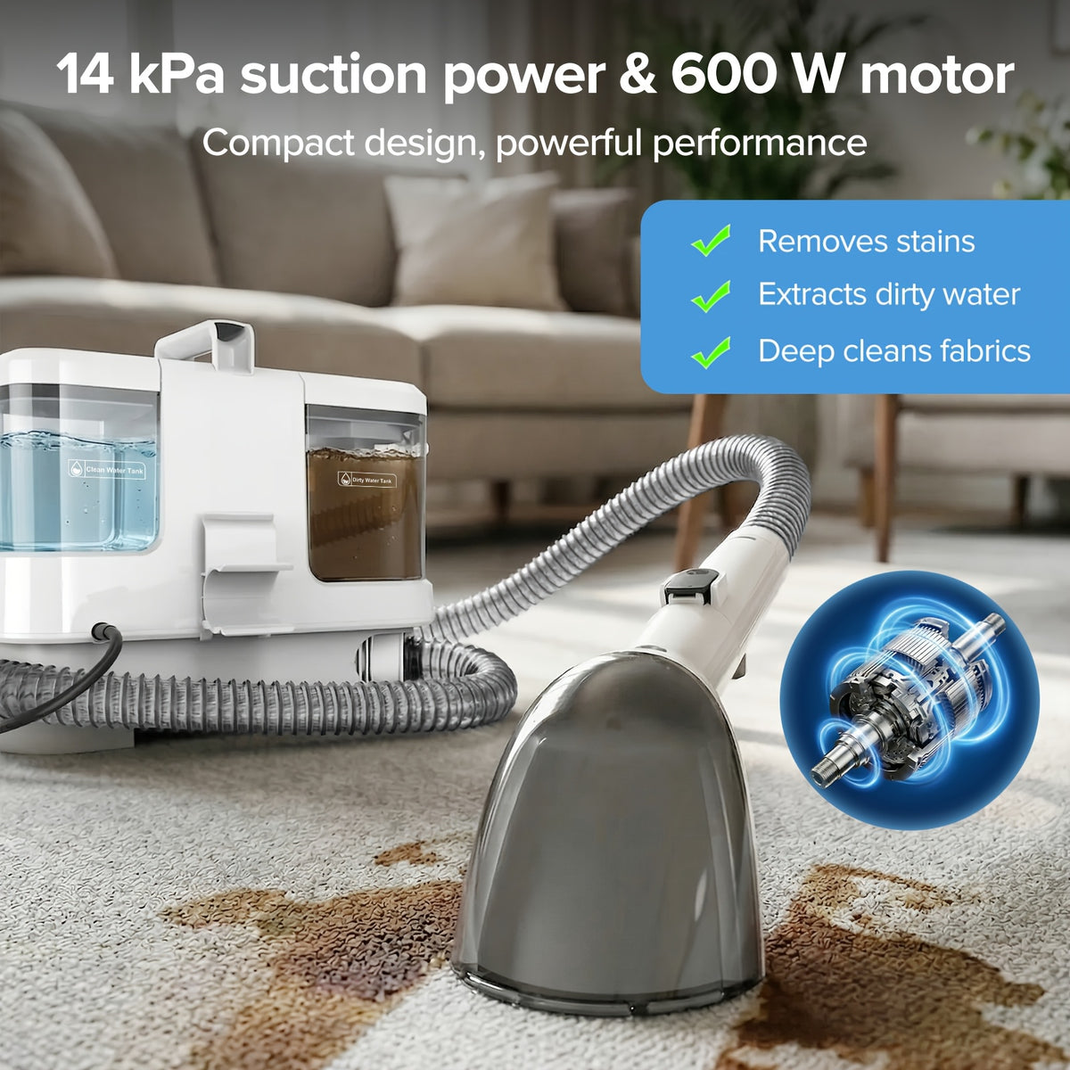 Aspirateur sans fil, 1L pour sols durs et tapis – vue détaillée 4