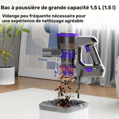 Aspirateur sans fil, 2500 mAh pour tapis et sols durs – vue détaillée 4