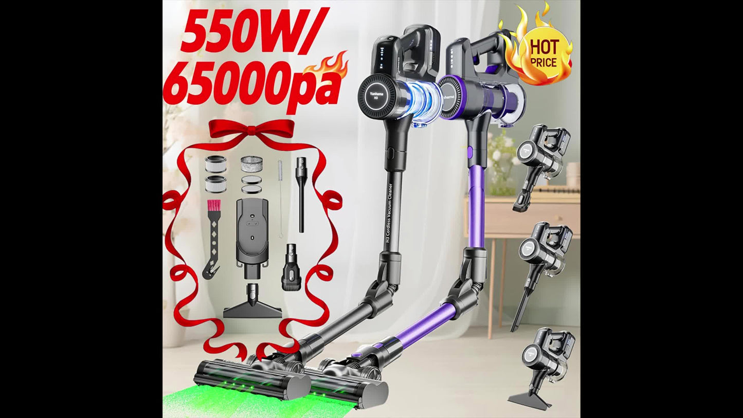 Aspirateur sans fil, 2500 mAh pour tapis et sols durs – vue détaillée 9
