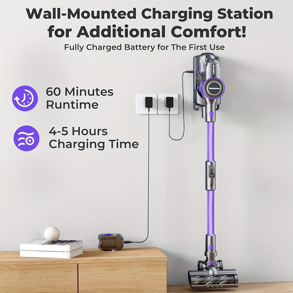 Aspirateur sans fil, 2500 mAh pour tapis et sols durs – vue détaillée 15