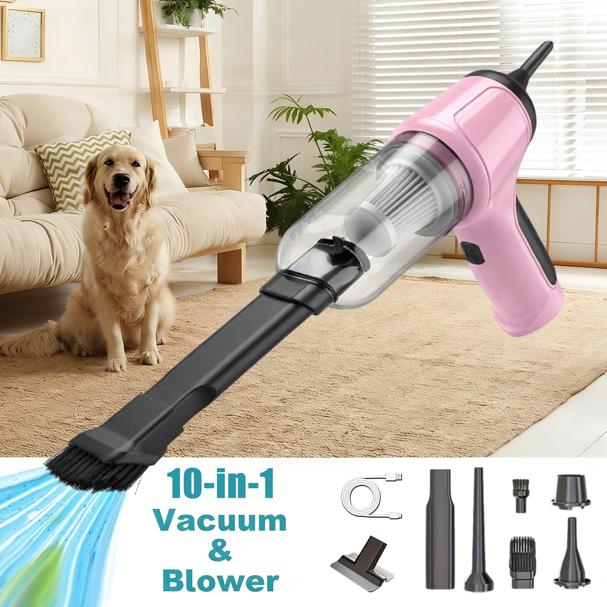 Aspirateur sans fil, 4000mAh pour sols durs et tapis – vue détaillée 6