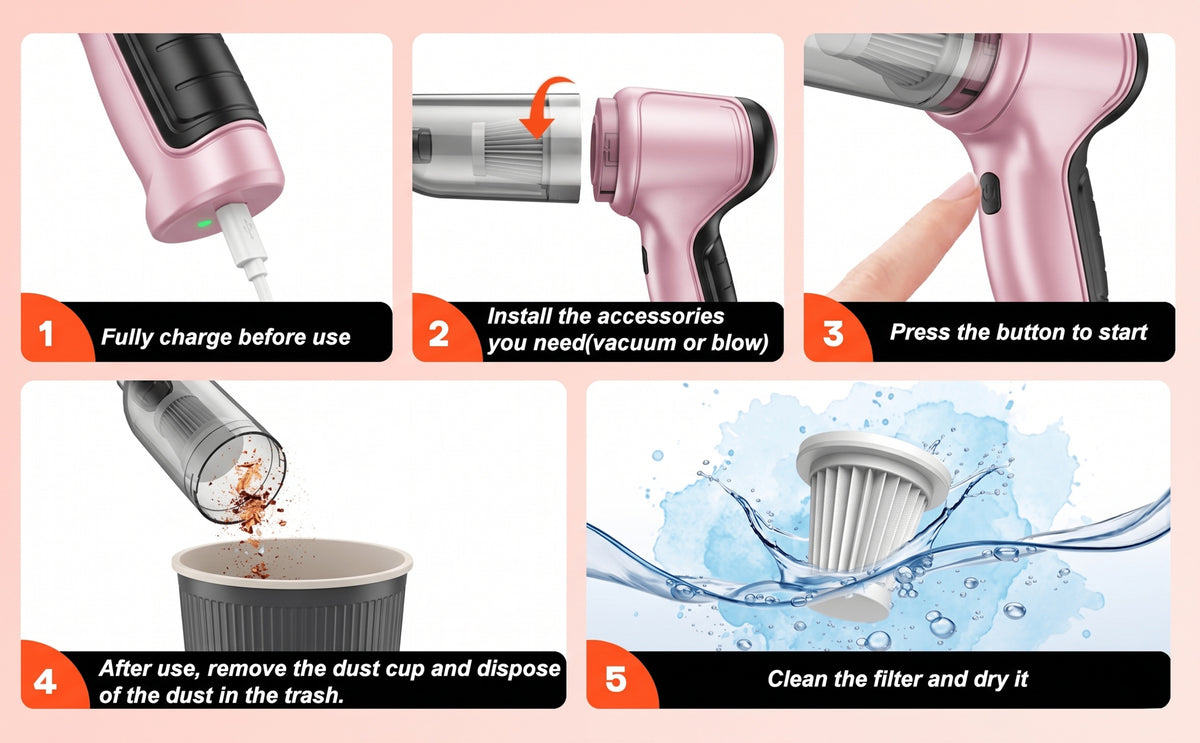 Aspirateur sans fil, 4000mAh pour sols durs et tapis – vue détaillée 15