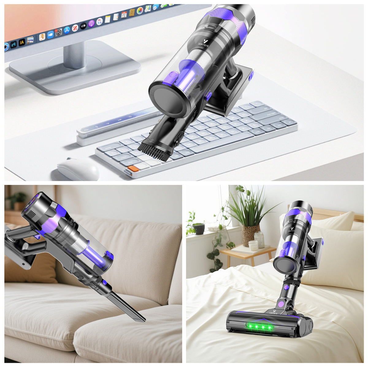 Aspirateur sans fil, 500W pour sols durs et tapis – vue détaillée 4