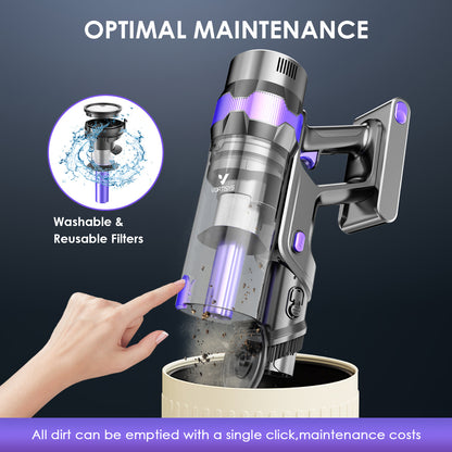 Aspirateur sans fil, 500W pour sols durs et tapis – vue détaillée 7