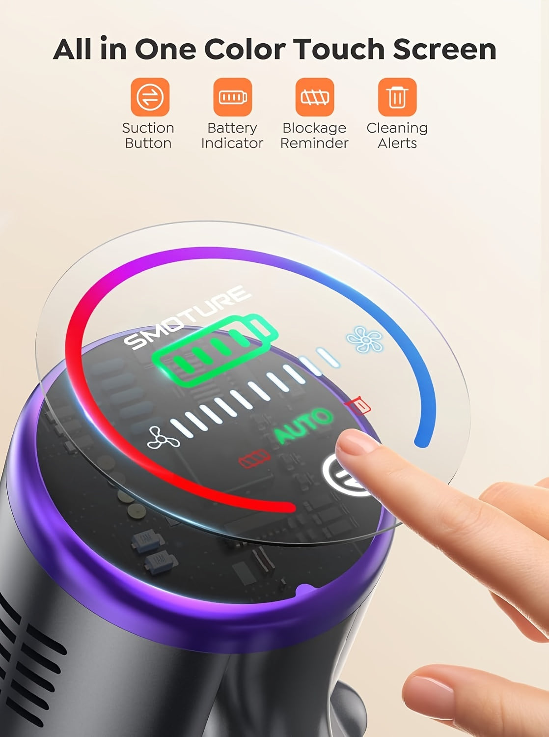 Aspirateur sans fil, 5L Parfait pour les Poils d'Animaux pour tapis et poils d’animaux – vue détaillée 11