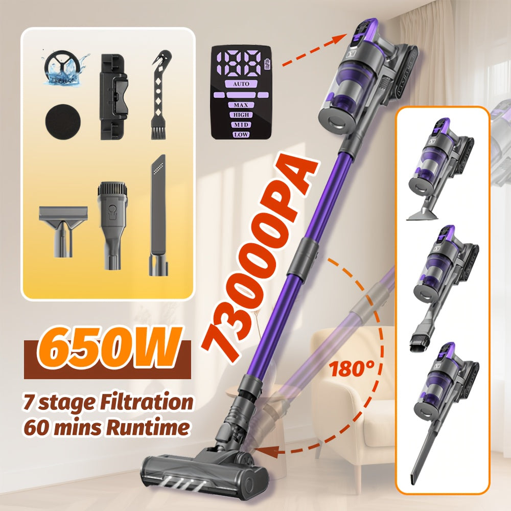 Aspirateur sans fil, 650W pour sols durs et tapis – vue détaillée 8