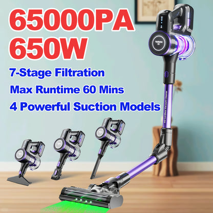 Aspirateur sans fil, 650W pour sols durs et tapis – vue détaillée 9
