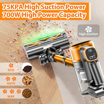 Aspirateur sans fil, 700W pour sols durs et tapis – vue détaillée 2