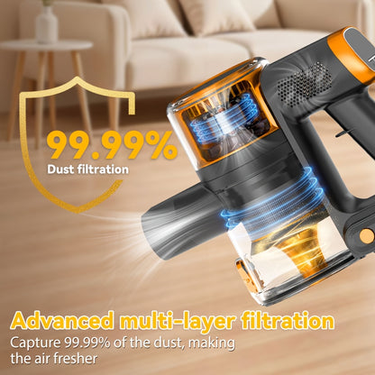 Aspirateur sans fil, 750W pour sols durs et tapis – vue détaillée 2