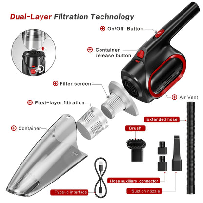 Aspirateur sans fil, 8A09/noir pour sols durs et tapis – vue détaillée 10