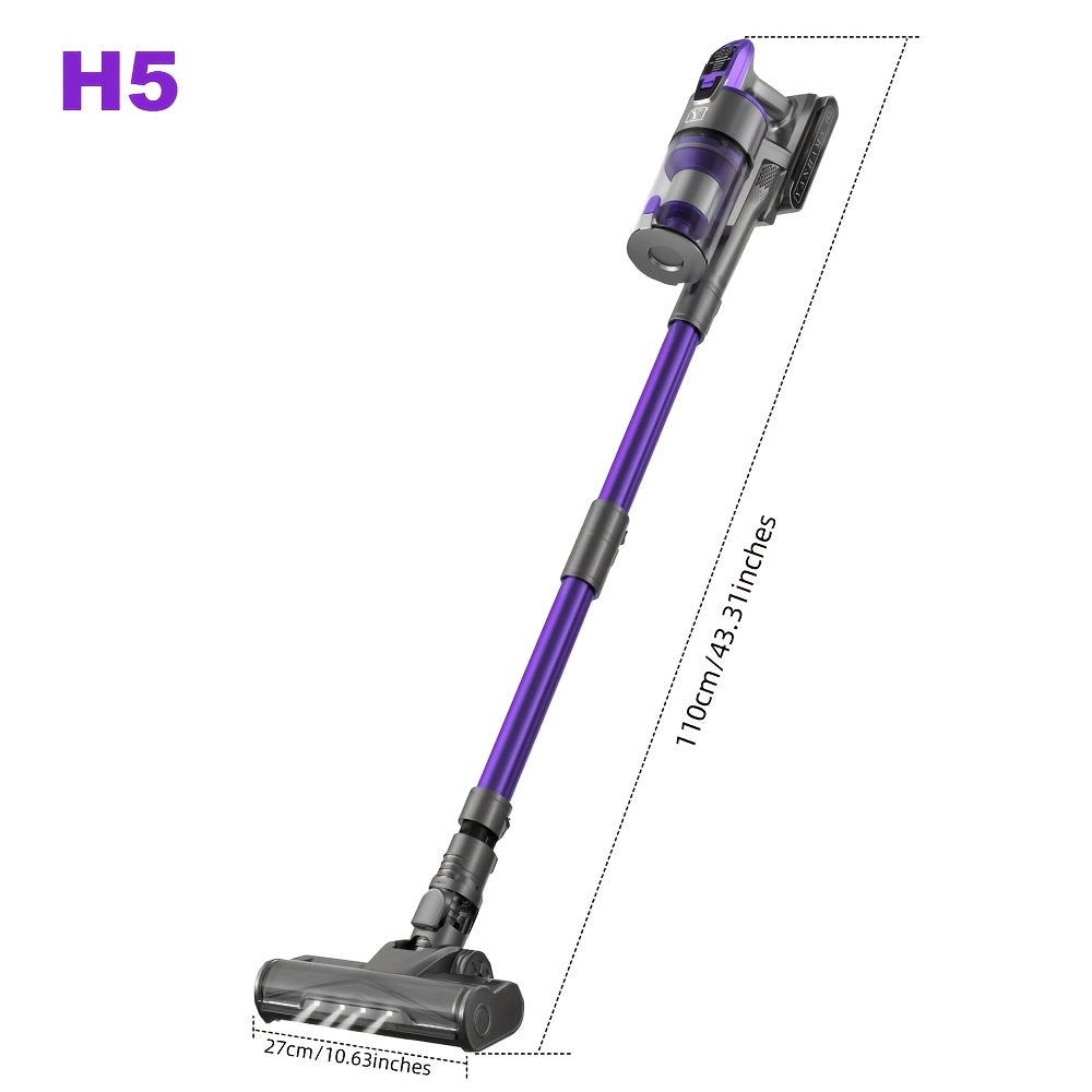 Aspirateur sans fil, Aspirateur à main super puissant H7/H5 65KPA/75KPA pour sols durs et tapis – vue détaillée 3