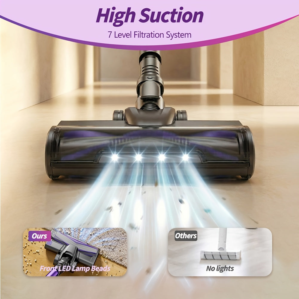 Aspirateur sans fil, Aspirateur à main super puissant H7/H5 65KPA/75KPA pour sols durs et tapis – vue détaillée 6