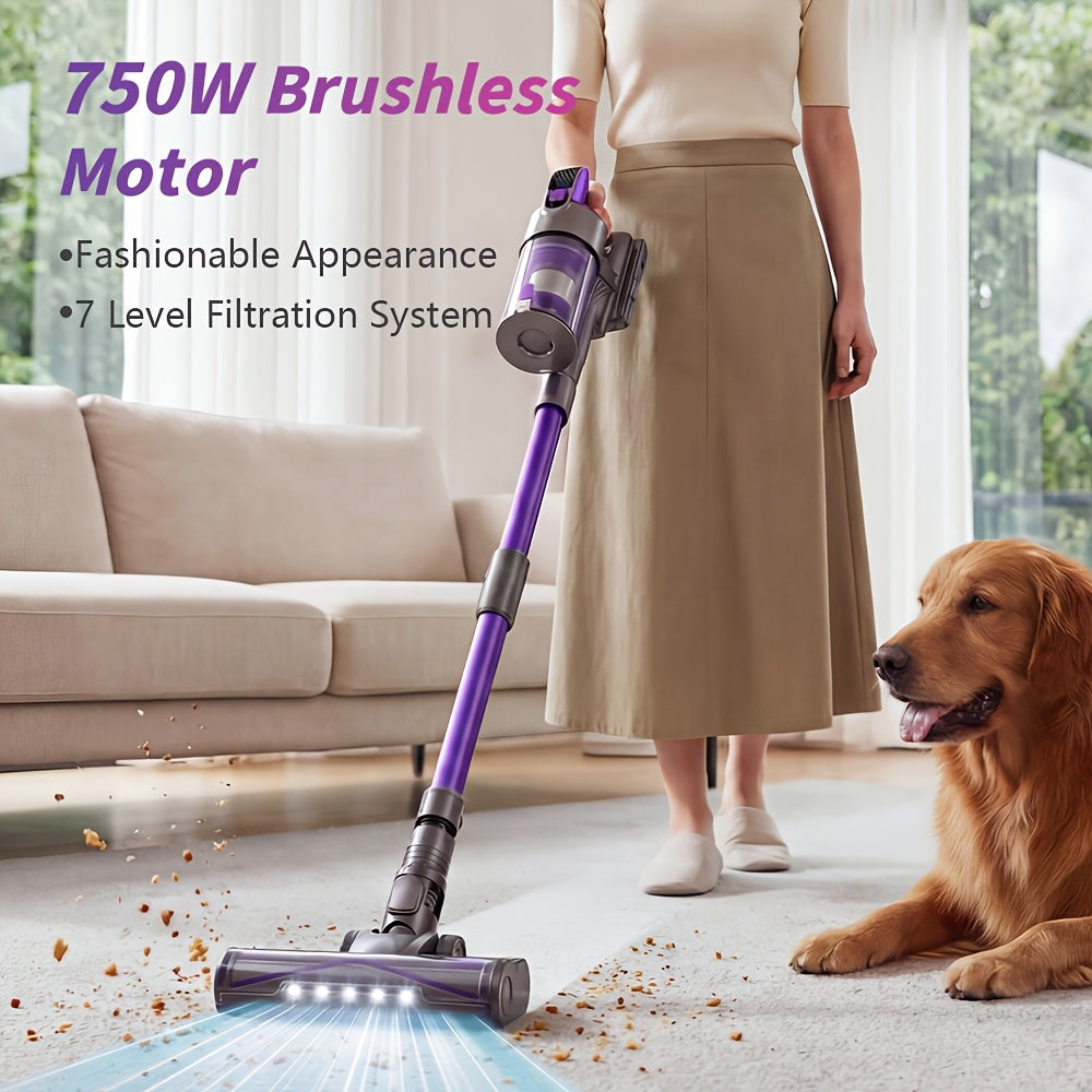 Aspirateur sans fil, Aspirateur à main super puissant H7/H5 65KPA/75KPA pour sols durs et tapis – vue détaillée 7