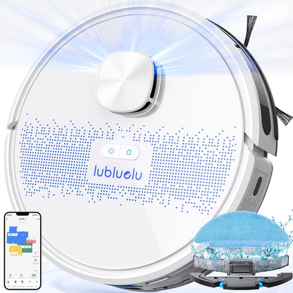 Aspirateur sans fil, Aspirateur-Laveur Robot Lubluelu SL60D pour sols durs et tapis – vue détaillée 4