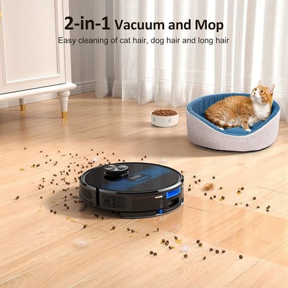 Aspirateur sans fil, Aspirateur-Laveur Robot Lubluelu SL60D pour sols durs et tapis – vue détaillée 5