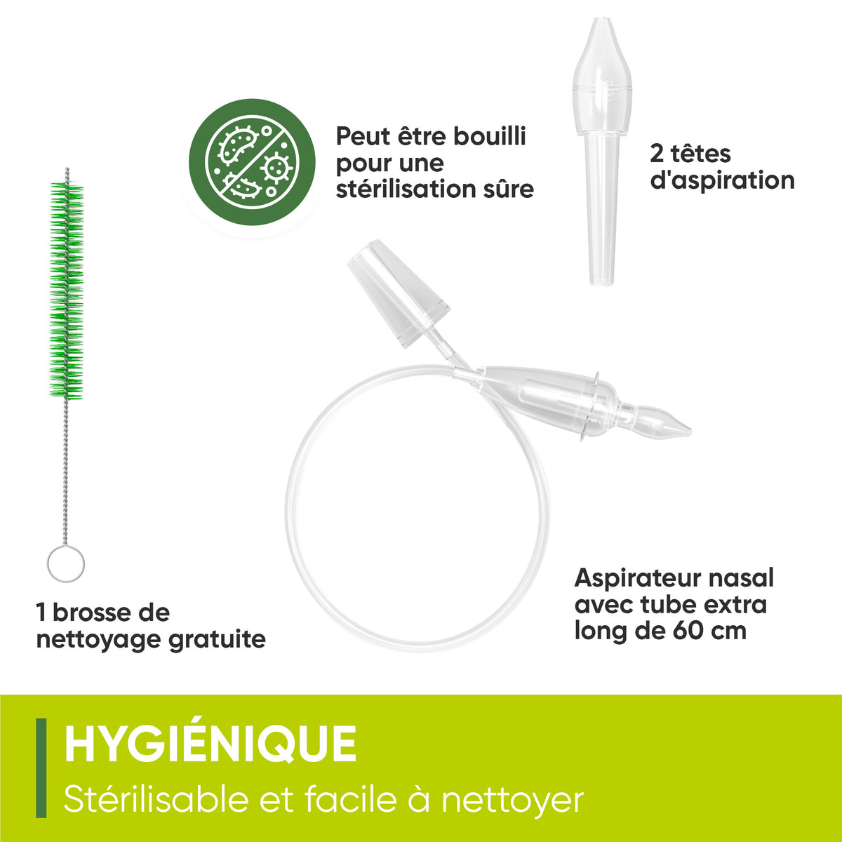 Aspirateur sans fil, Aspirateur nasal d'Airmed pour sols durs et tapis – vue détaillée 4