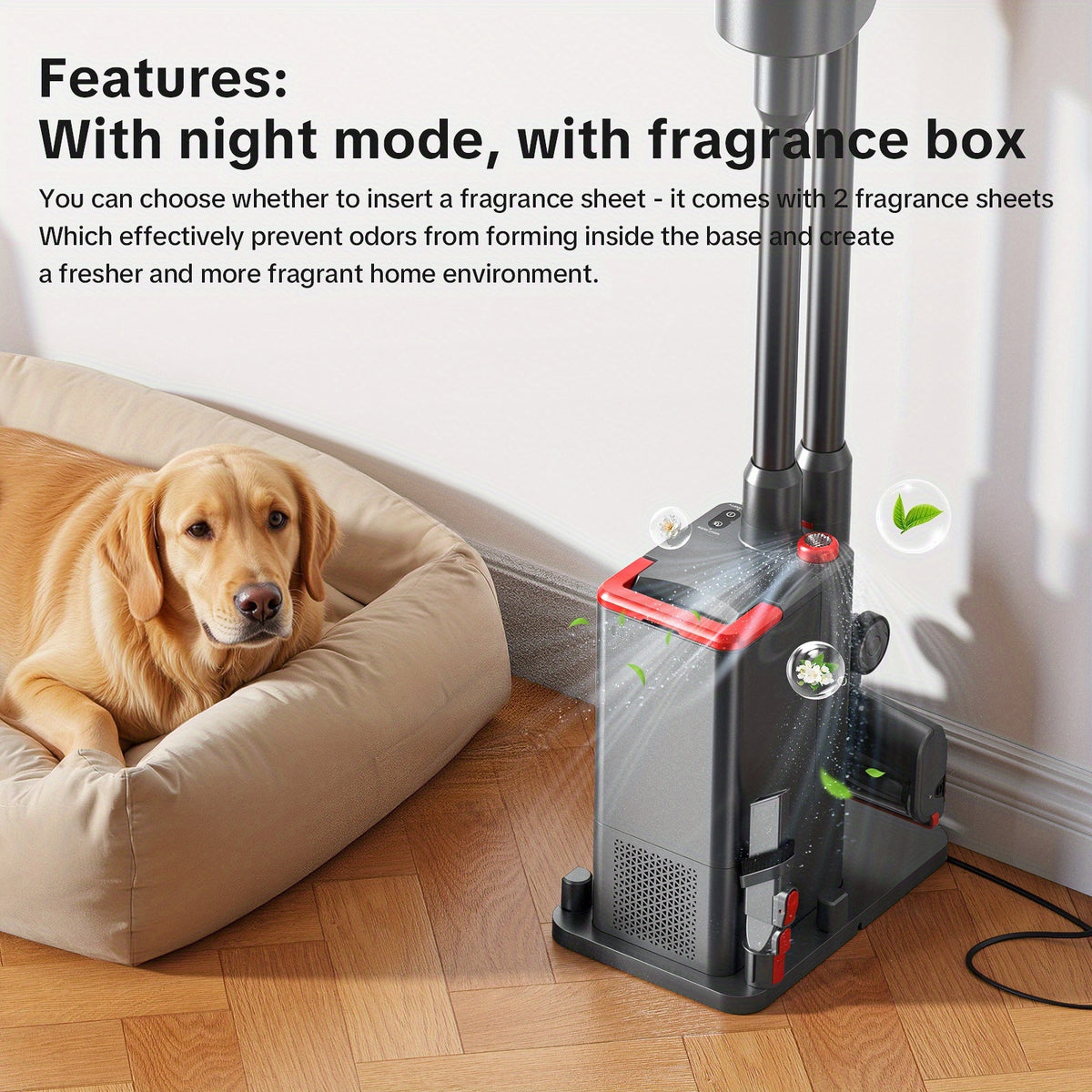 Aspirateur sans fil, Aspiration Puissante 46Kpa pour sols durs et tapis – vue détaillée 6