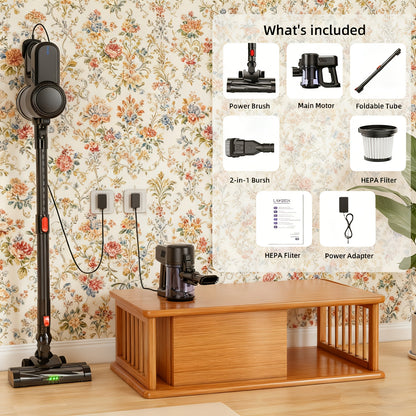 Aspirateur sans fil, Autonomie de 40 Minutes Rechargeable. Léger pour sols durs et poils d’animaux – vue détaillée 7
