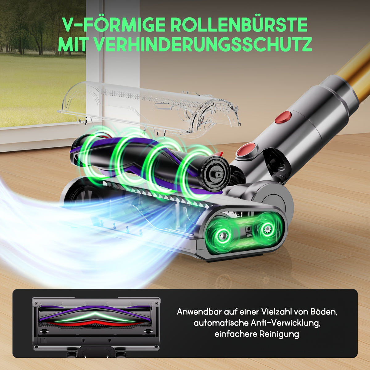 Aspirateur sans fil, B pour sols durs et tapis – vue détaillée 8