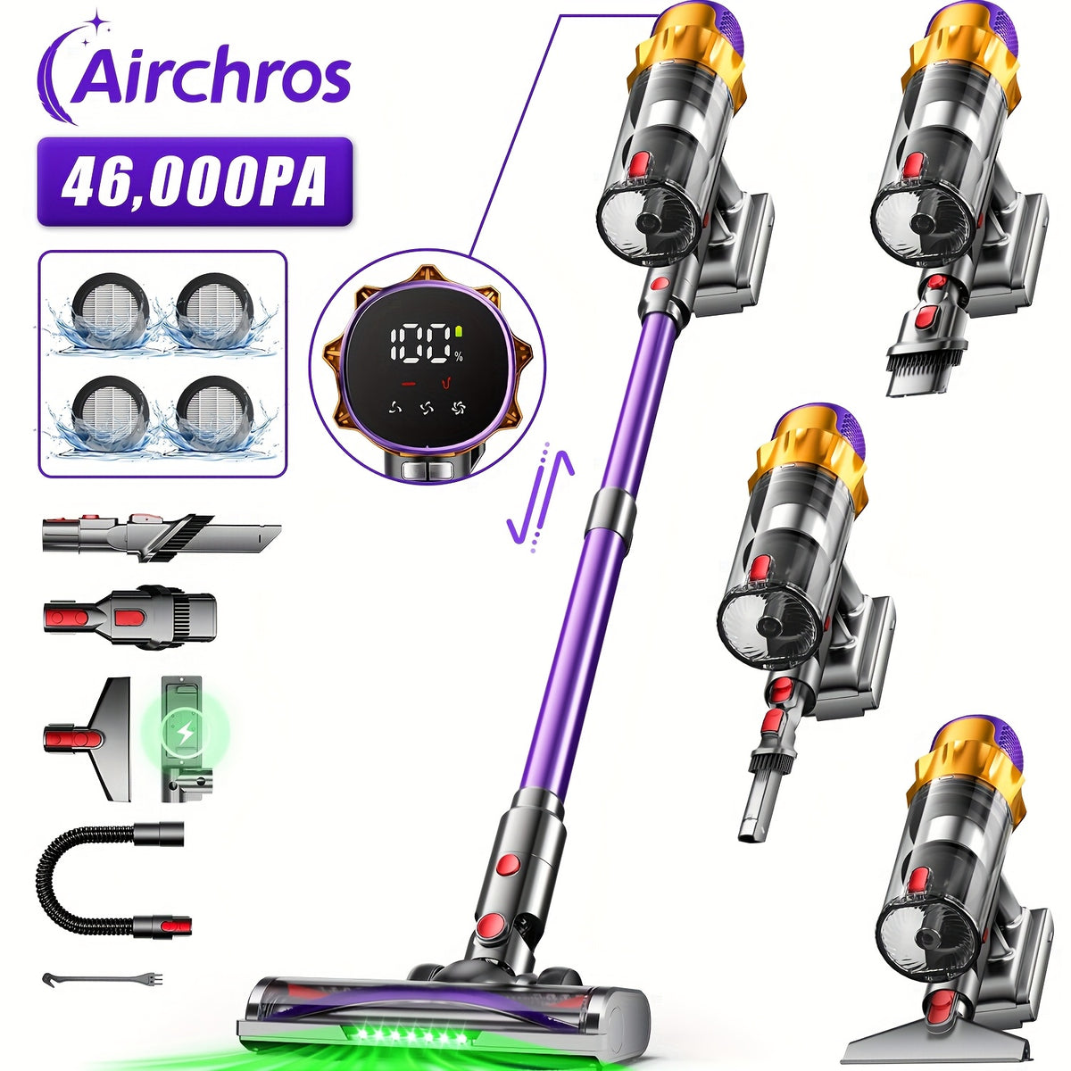 Aspirateur sans fil, B pour sols durs et tapis – vue détaillée 13