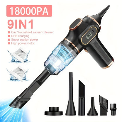 Aspirateur sans fil, Bleu et Doré soufflant et aspirant pour sols durs et tapis – vue détaillée 19